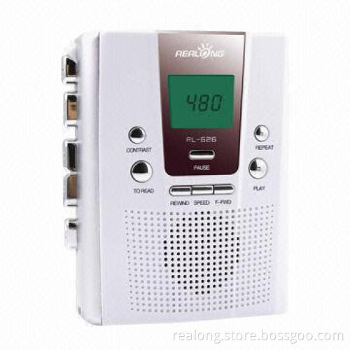 Simple Walkman Cassette Repeater with LCD Screen, Sized 110 x 30 x 85mm